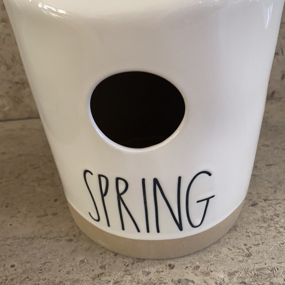 Rae Dunn “Spring” ceramic birdhouse. - Picture 2 of 10